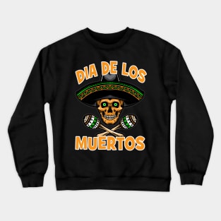 Dia de Los Muertos Day of the Dead Sugar Skull Design Crewneck Sweatshirt